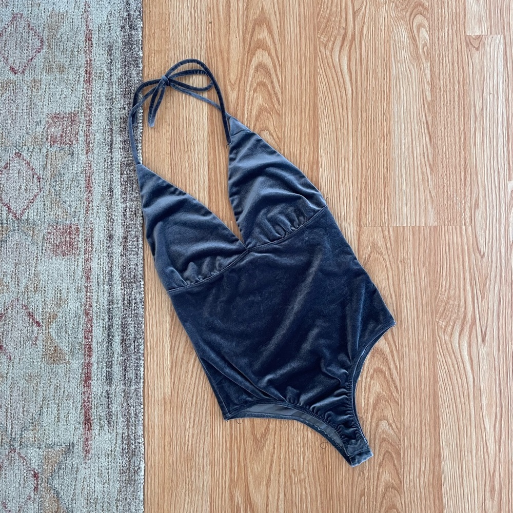 Blue Velvet Bodysuit
